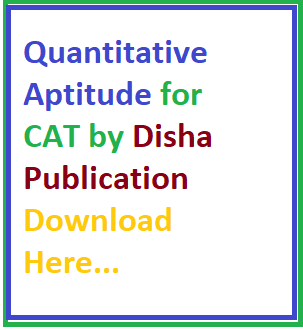 Quantitative Aptitude for CAT by Disha Publication